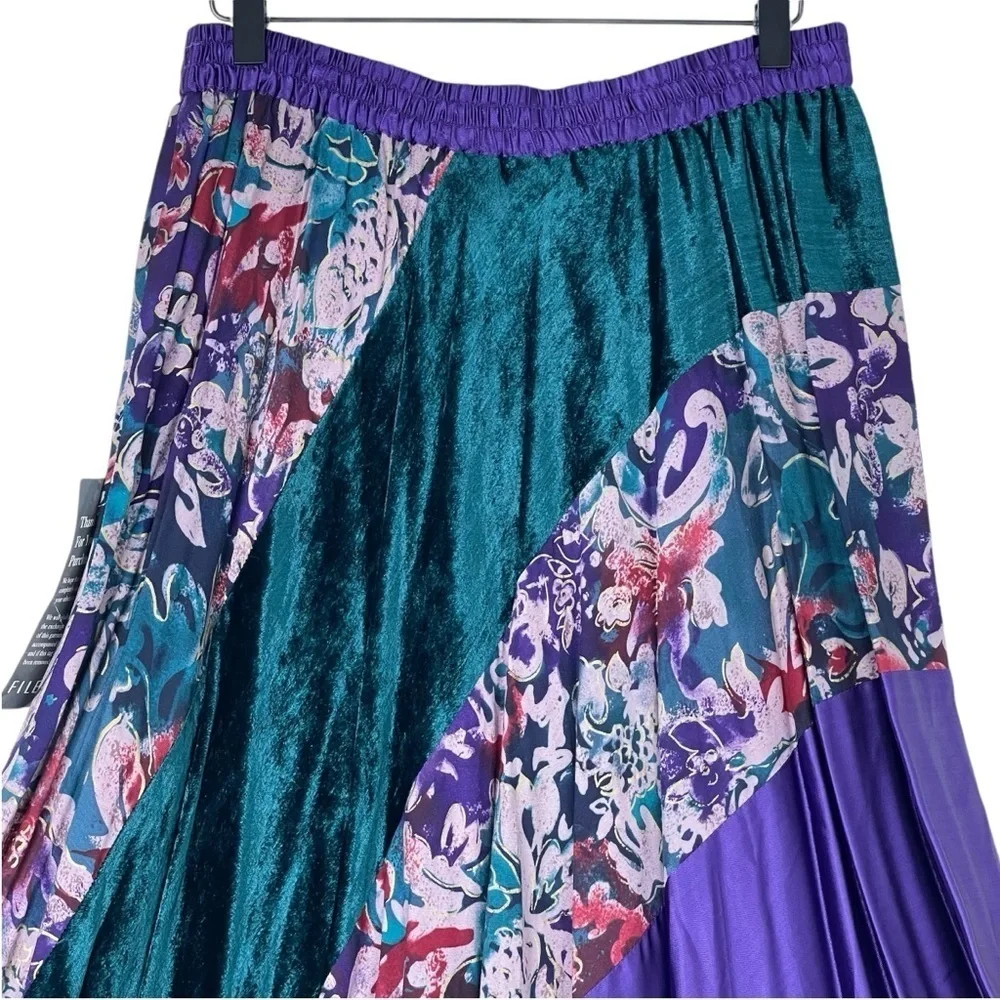 Carole Little Vintage Skirt 12 Midi Pull On Fairycore Romantic Ren Faire Gypsy - Picture 6 of 9